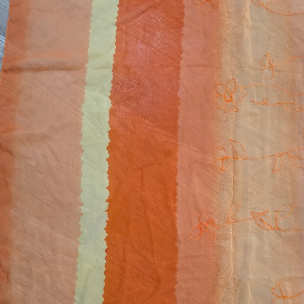 Vibrant Orange and Violet Scarf